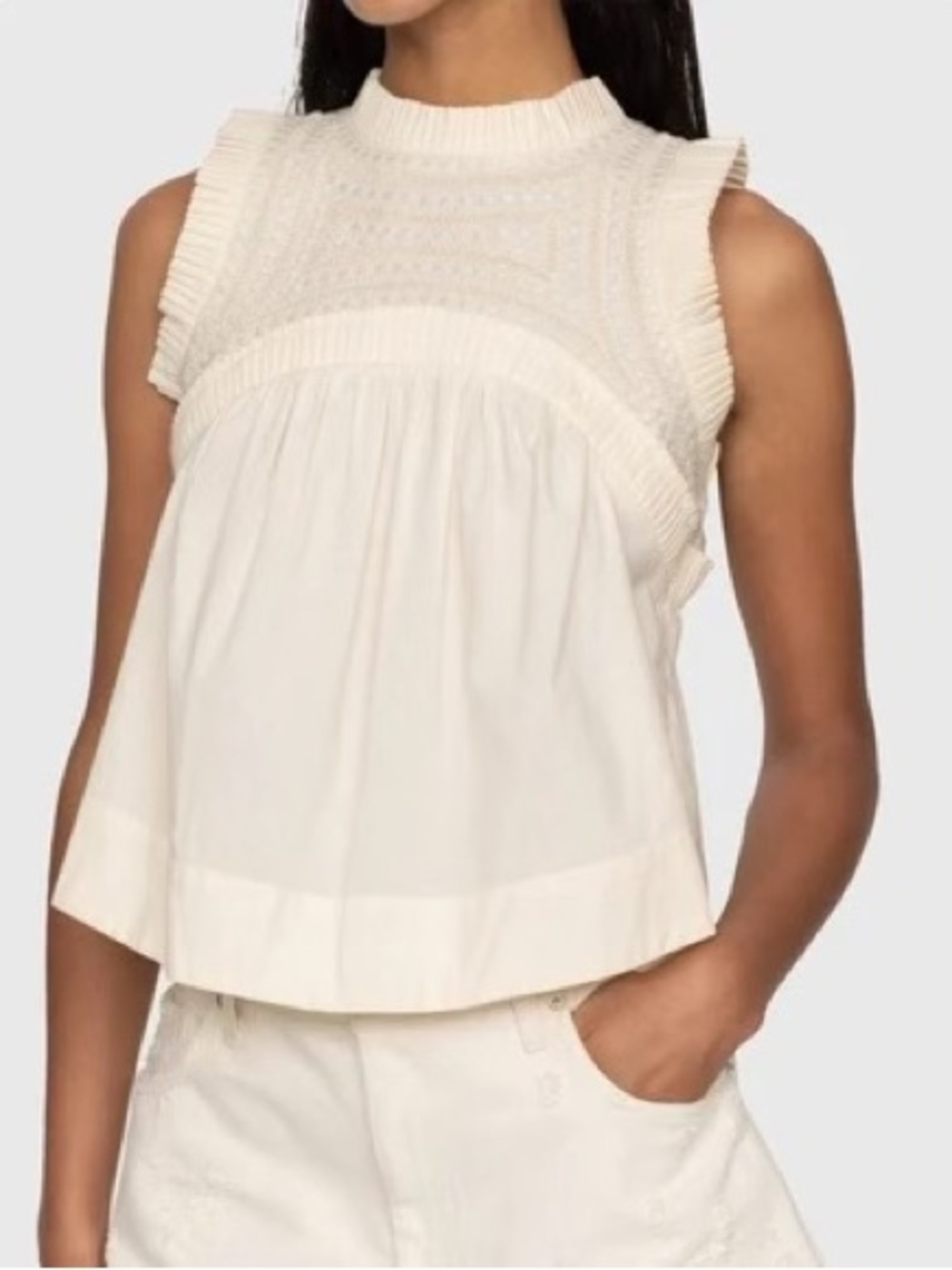 Sea New York Larissa Embroidery Tank Top